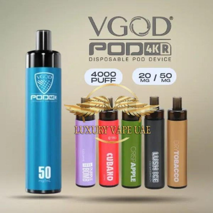 VGOD 4K Vape Disposable Pod Rechargeable 4000 Puffs 
