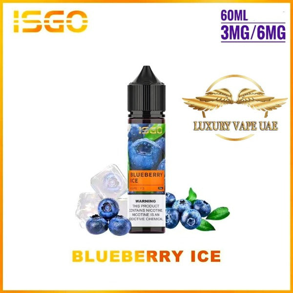 BLUEBERRY ICE BY ISGO E-LIQUID 60ML