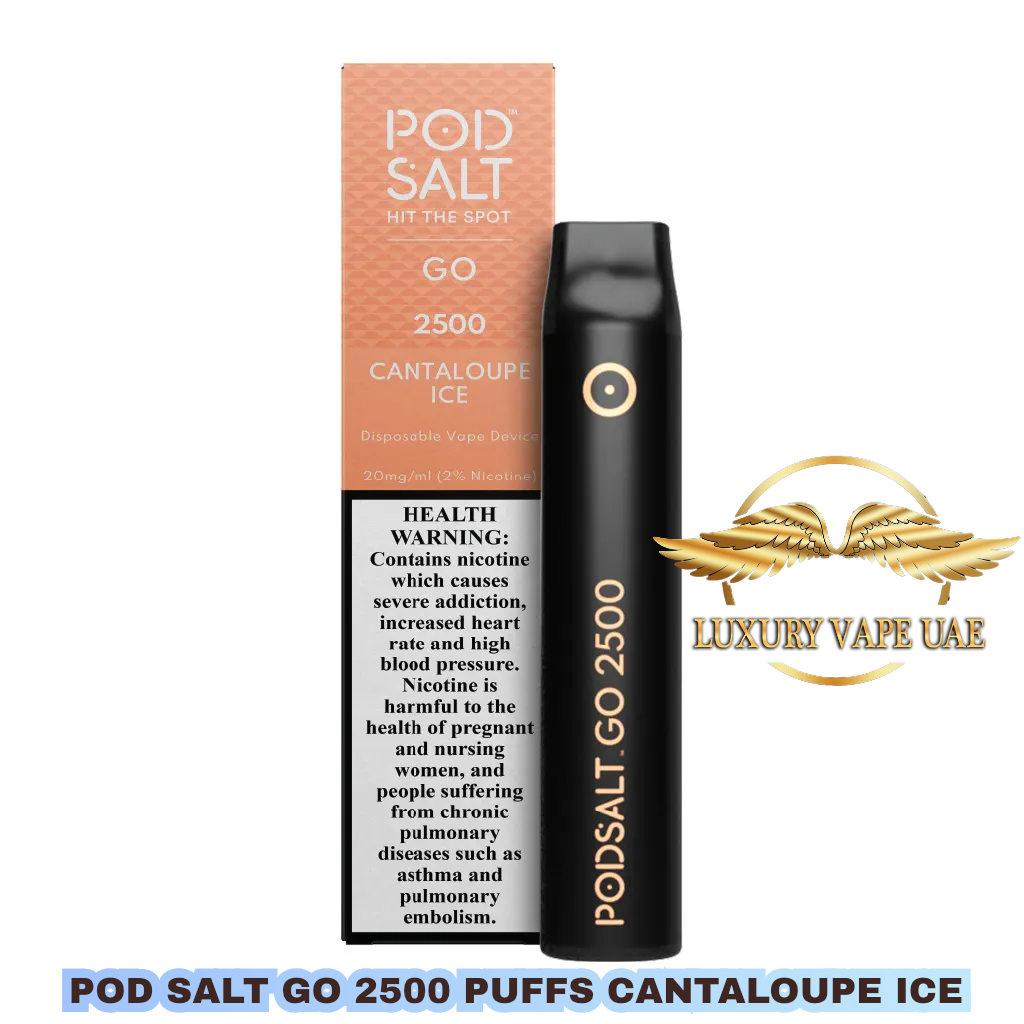 BUY POD SALT GO CANTALOUPE ICE 2500 PUFFS IN DUBAI