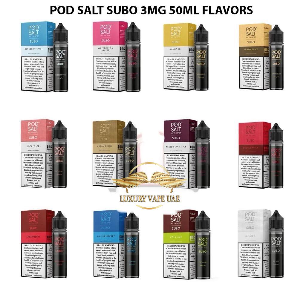 Pod Salt Subo All Series 3mg E-Juice 50ml