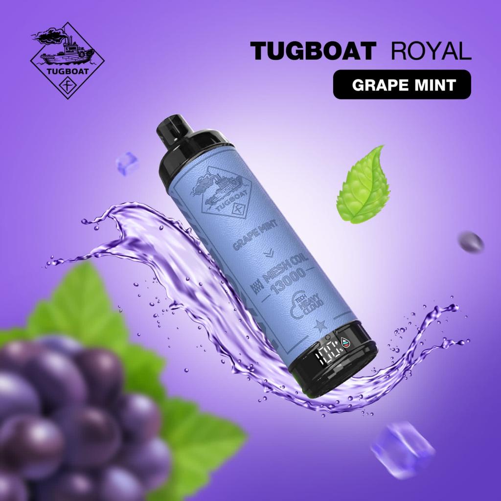 Buy Tugboat Royal 13000 Puffs 5% Nic Disposable Vape