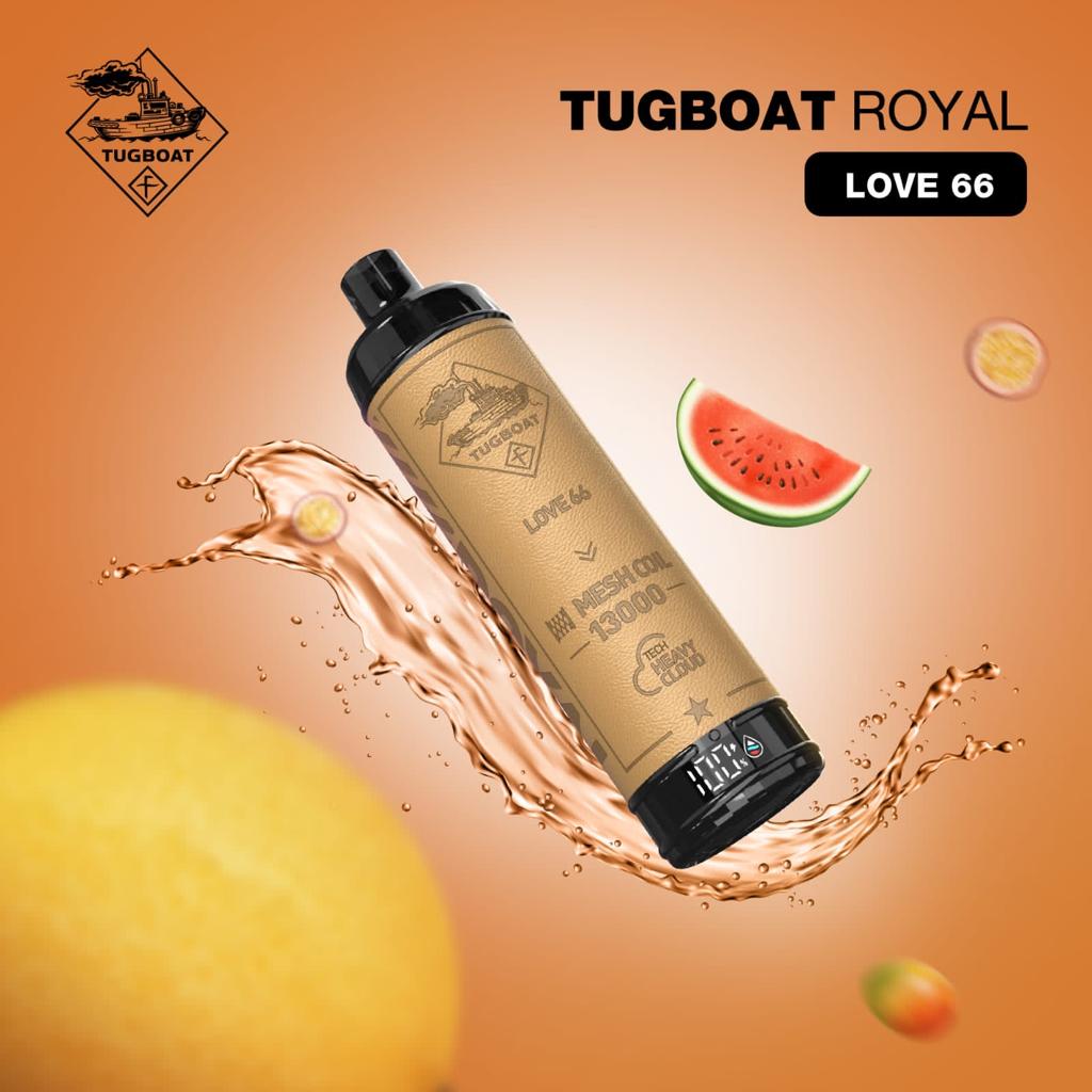 Buy Tugboat Royal 13000 Puffs 5% Nic Disposable Vape