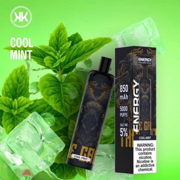 New KK ENERGY 5000 Puffs  Rechargeable Disposable