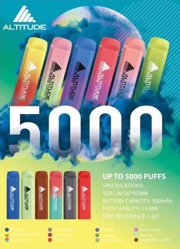 Altitude 5000 puffs Rechargeable Disposable Starter Kit
