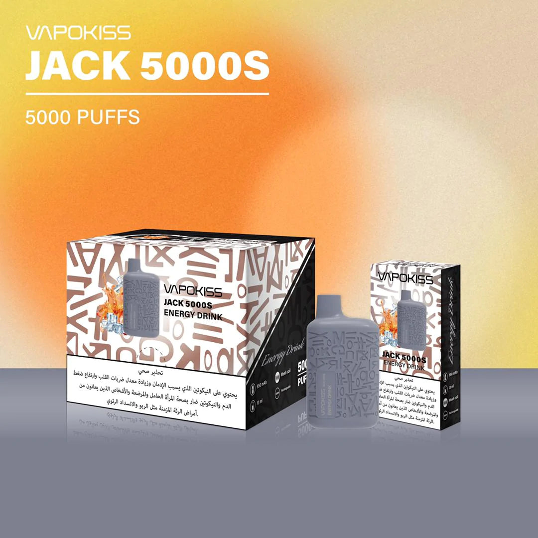 Vapokiss Jack 5000S PUFFS Disposable Vape